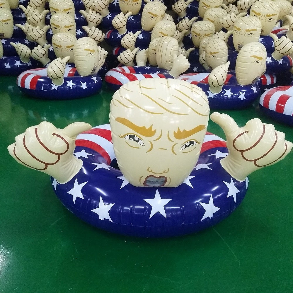 Trump Muscular Man Swimming Float