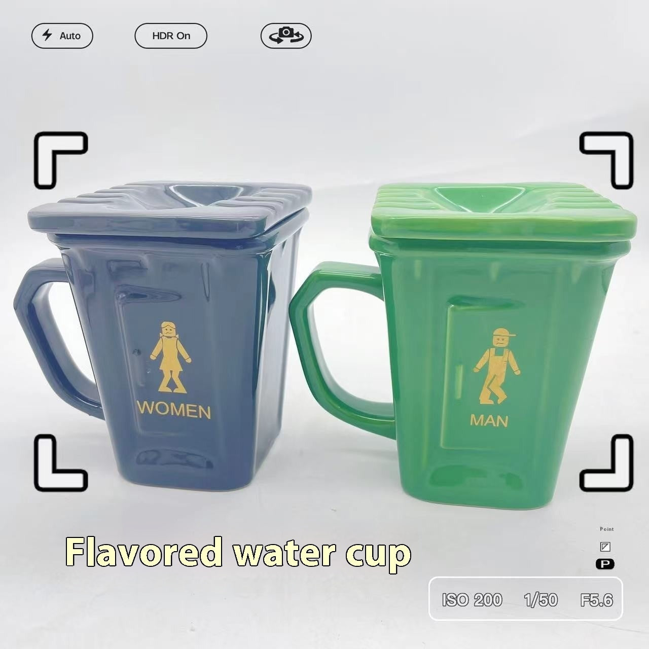 Creative Personality Squatting Toilet Ceramic Water Cup