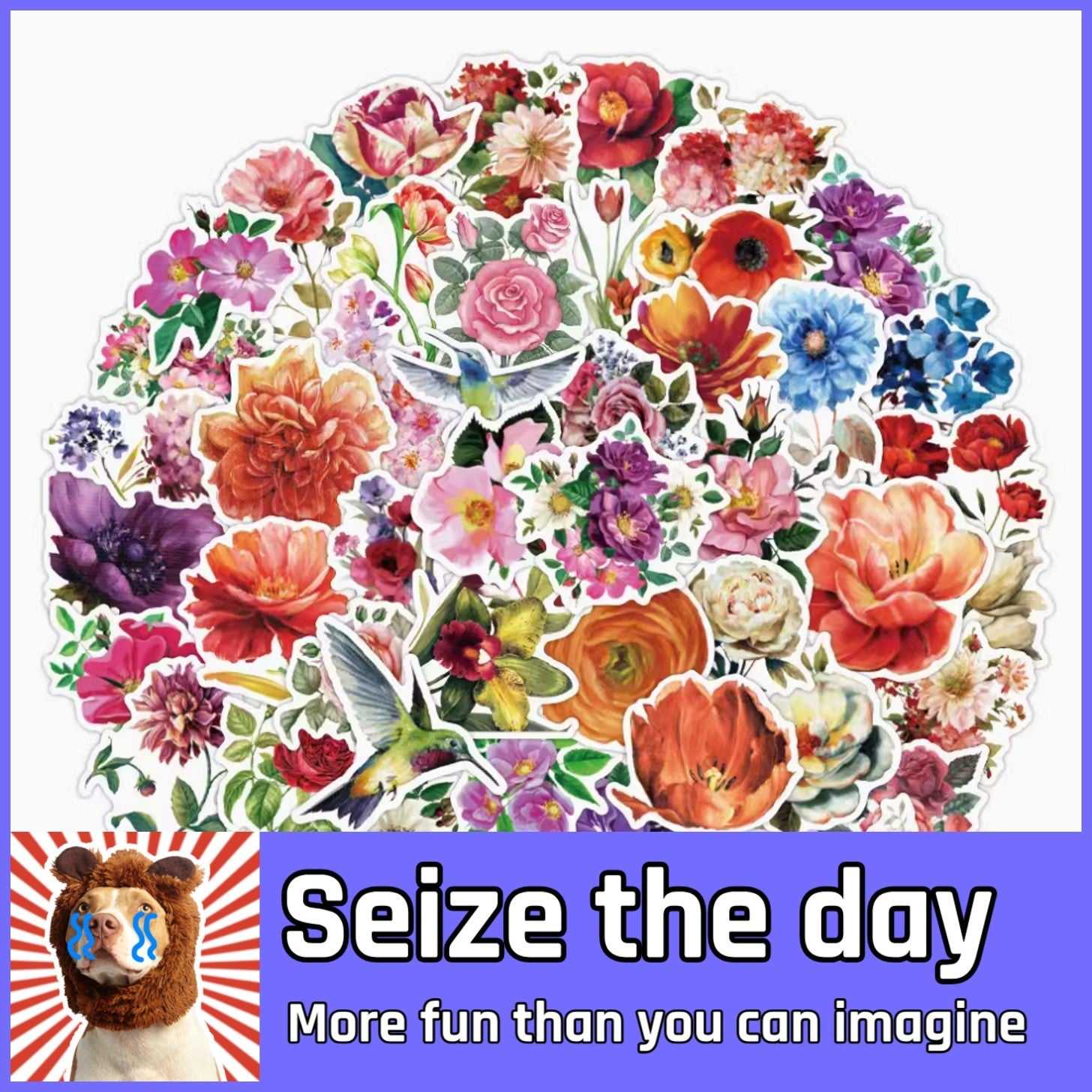 Convey Your Thoughts with Flower Stickers