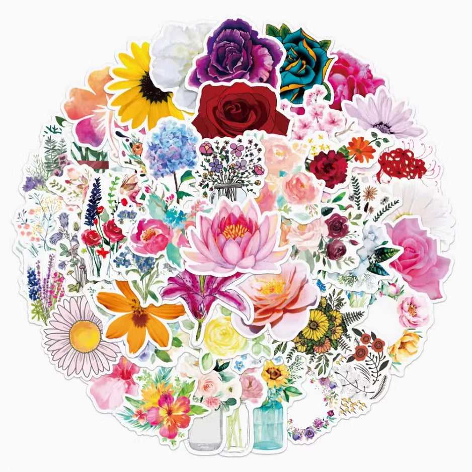 Convey Your Thoughts with Flower Stickers