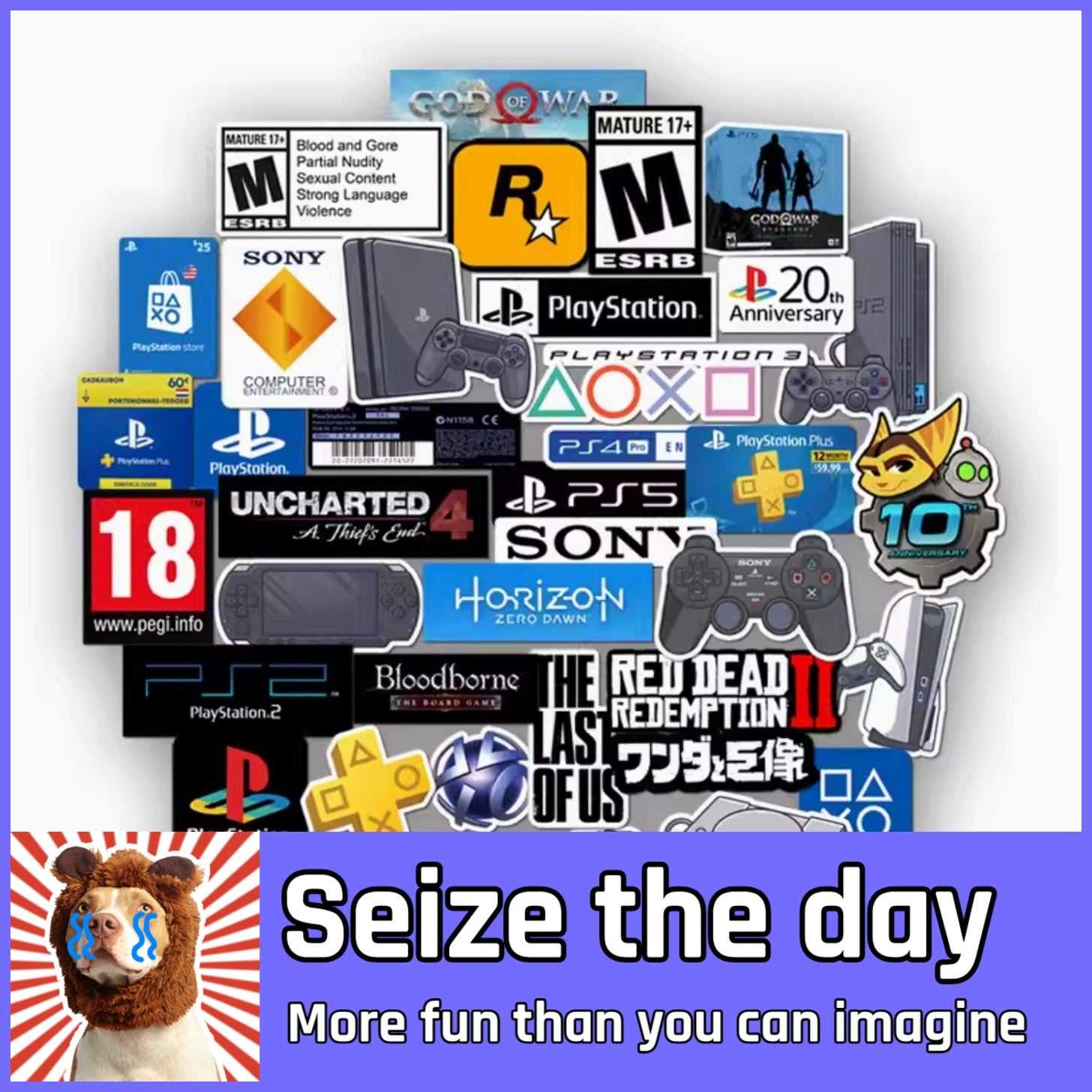 Unique Logo Stickers - Play Station