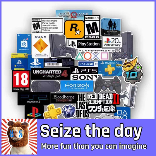 Unique Logo Stickers - Play Station
