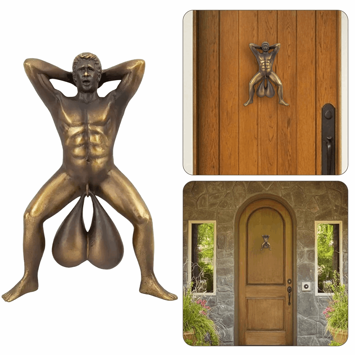 Resin Door Knocker With Balls Egg - Stylish and Functional Home Exterior Upgrade