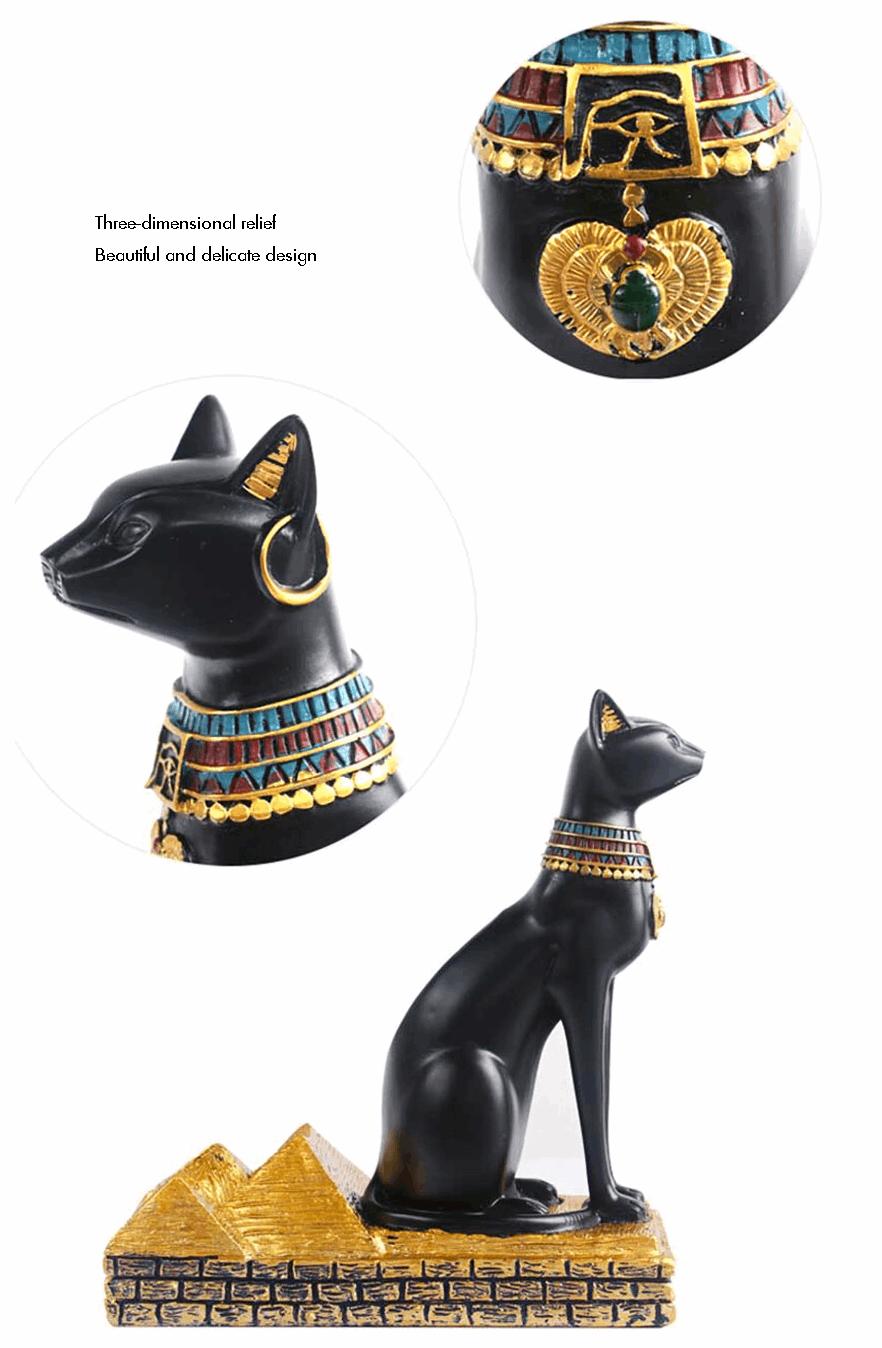 Ancient Egyptian Cat God Wine Bottle Holder