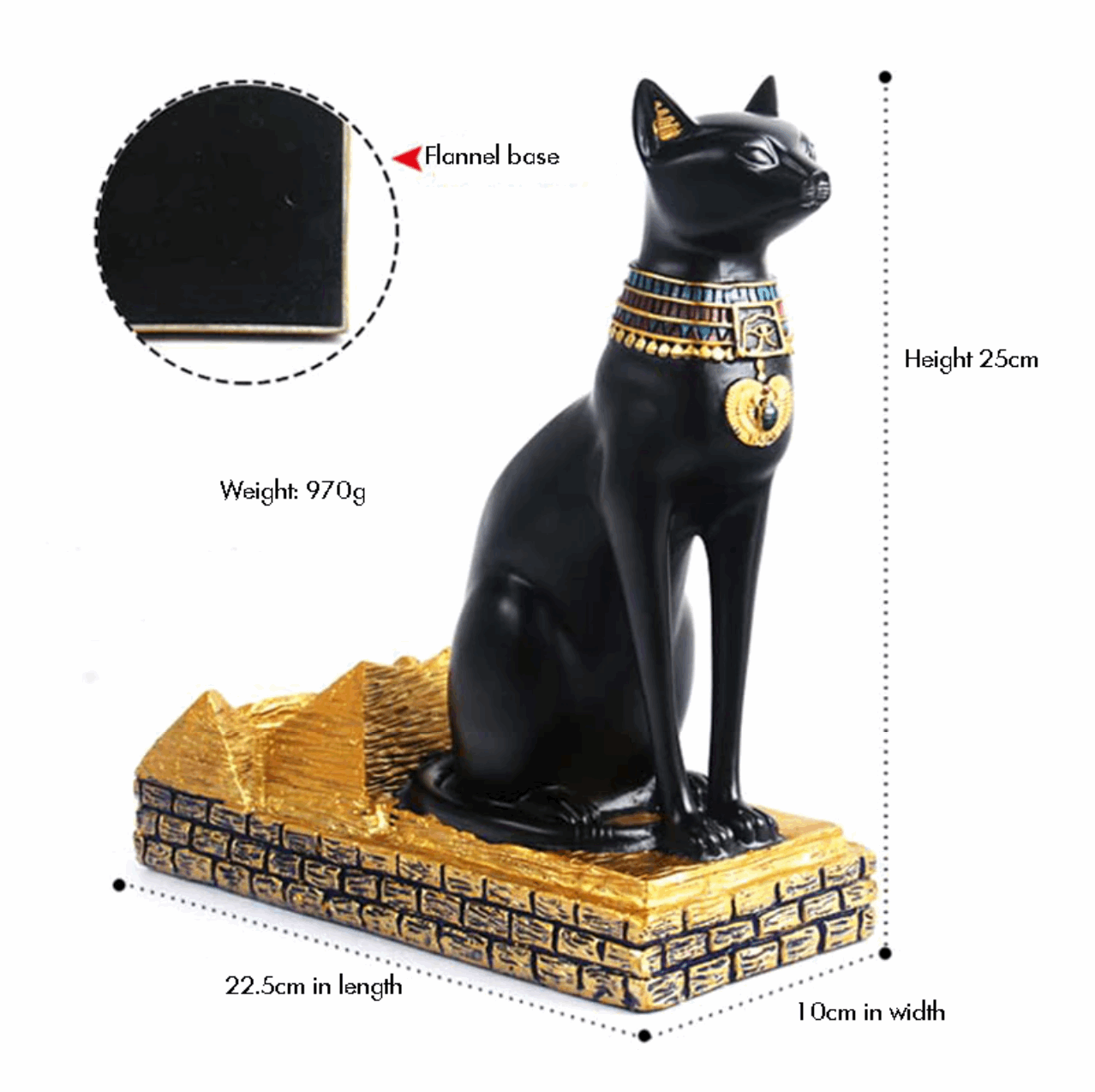 Ancient Egyptian Cat God Wine Bottle Holder