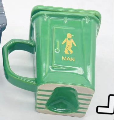 Creative Personality Squatting Toilet Ceramic Water Cup