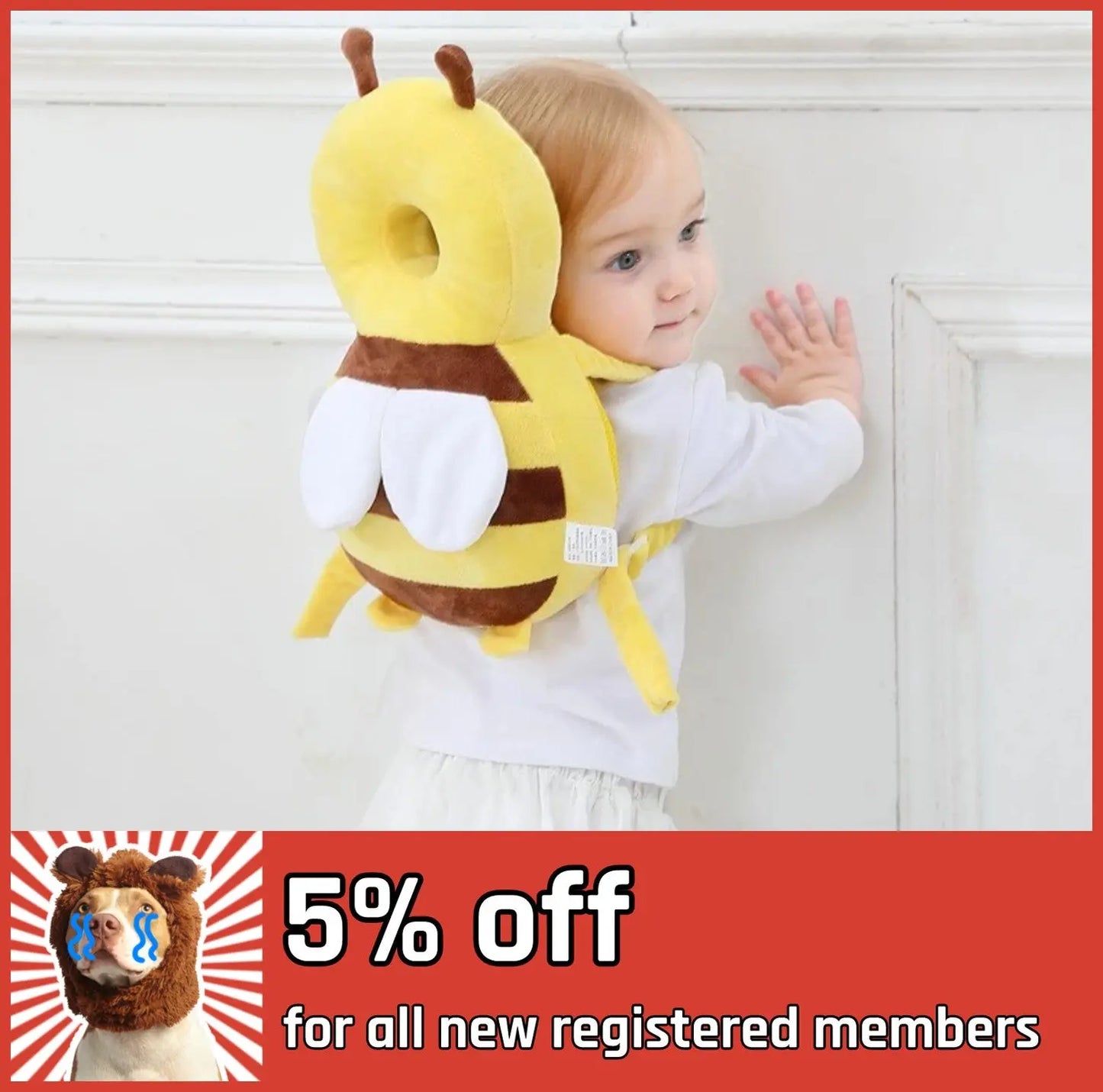 Animal Shape Baby Head Protector youcantbringitwithyou