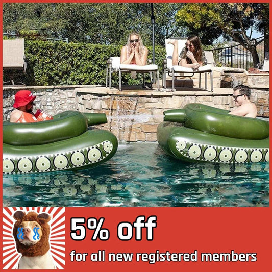 Tank Shape Cool Swimming Ring youcantbringitwithyou