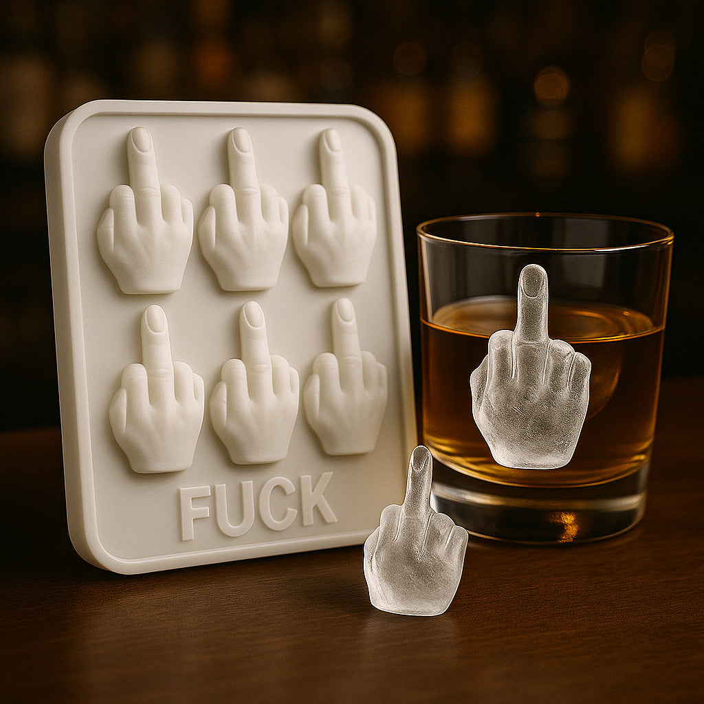 Silicone Middle Finger Ice Cube Mold Reusable