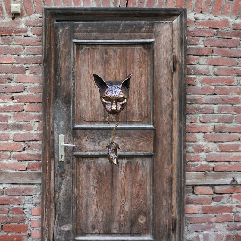 Wall Hangings Lovely Cat Door Knocker youcantbringitwithyou